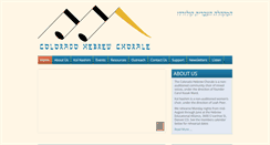 Desktop Screenshot of coloradohebrewchorale.org